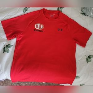 Under Armour The Tech Tee men L t-shirt red,pre-loved